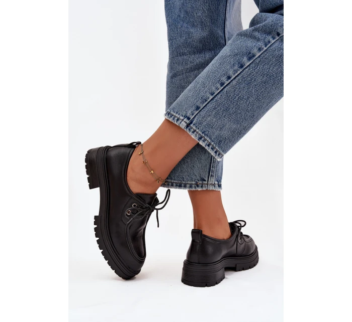 Dámské polobotky z eko kůže Adrelle – černé