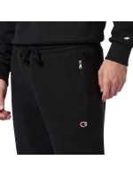 Pánské kalhoty s žebrovanými manžetami černé model 21812326 KK001 - CHAMPION Pánské kalhoty s žebrovanými manžetami černé model 21812326 KK001 - CHAMPION