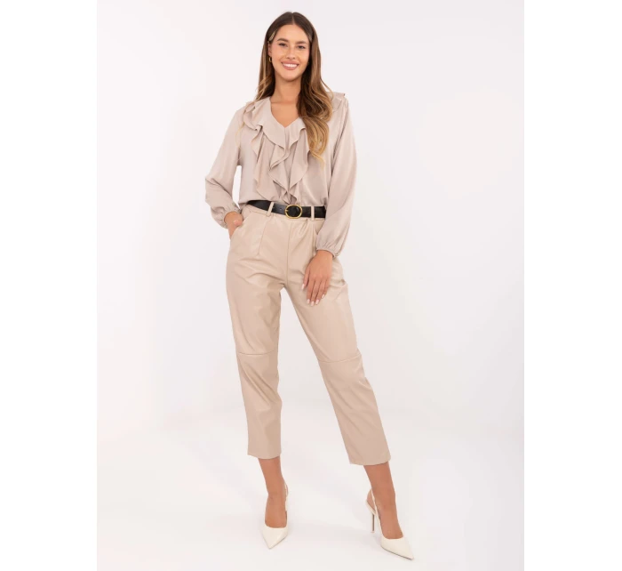 Spodnie IT SP model 21426982 beżowy - FPrice Spodnie IT SP model 21426982 beżowy - FPrice