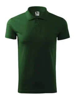 Single J. polokošile pánská lahvově zelená