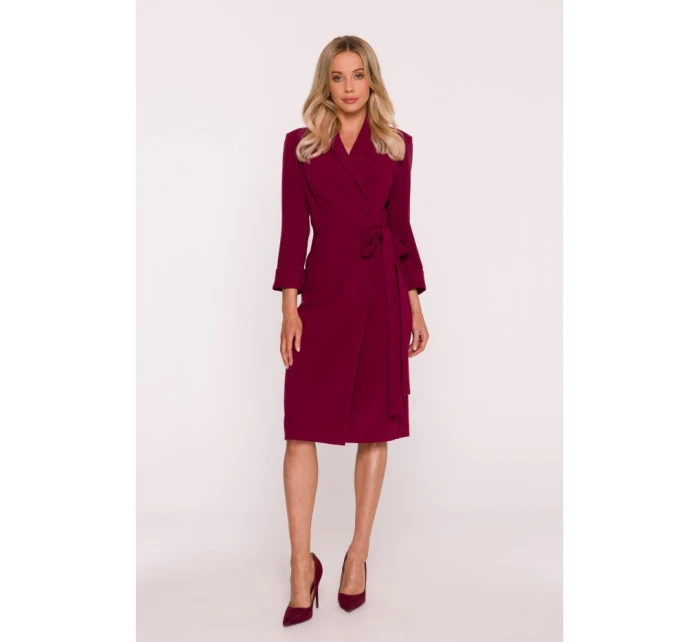 Dámské šaty S415 Bordó - Stylove Dámské šaty S415 Bordó - Stylove