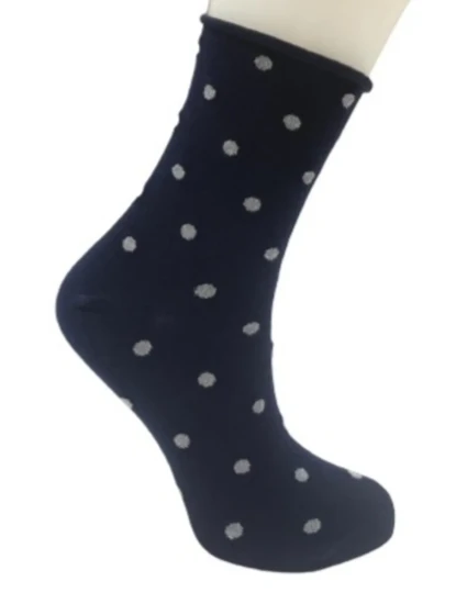 Ponožky s lurexem, bez stahovacího lemu SB015