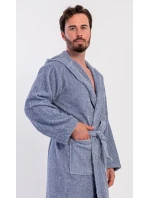 Pánský župan s kapucí model 21290628 - Vienetta MAN Pánský župan s kapucí model 21290628 - Vienetta MAN