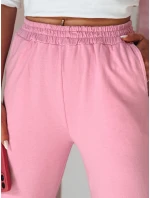 Dámské tepláky se širokými nohavicemi DRESLINA růžová FashionStreet UY2691 Dámské tepláky se širokými nohavicemi DRESLINA růžová FashionStreet UY2691