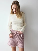 Dámské pyžamové šortky Mix & Match Shorts 01 Red růžové - TRIUMPH