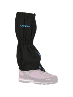 Nepromokavé trekingové kamaše Viking Volcano se stahovacím lemem nahoře černé (850/19/6743/15)