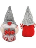 DEKORATIVNÍ TRPASLÍK 15CM ŠEDÝ CHLAPEC