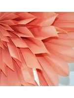 DEKORATIVNÍ ZÁVĚSNÁ PAPÍROVÁ HVĚZDA 3D 50CM RŮŽOVÁ