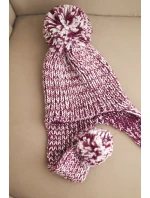 Dámská čepice ušanka Emma K343 fialová Dámská čepice ušanka Emma K343 fialová