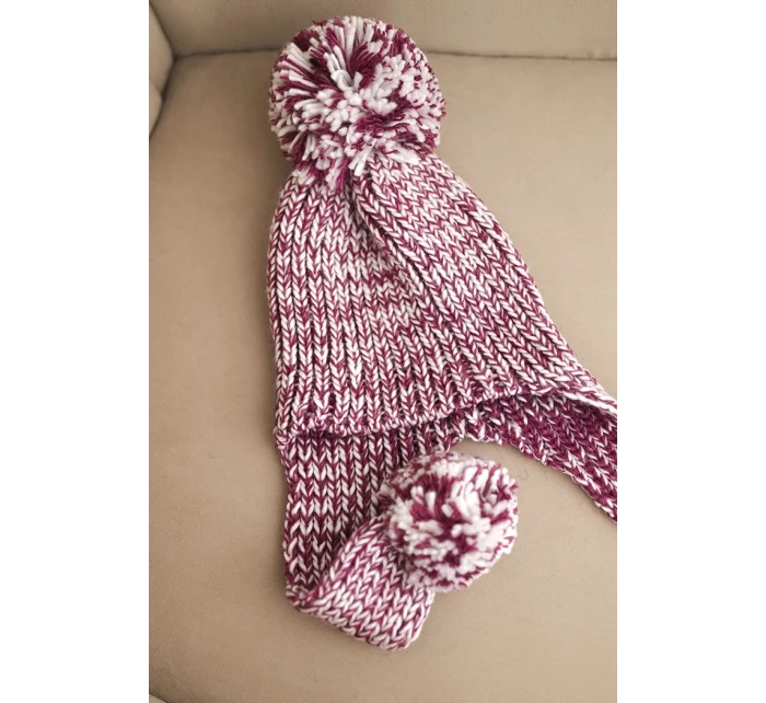 Dámská čepice ušanka Emma K343 fialová Dámská čepice ušanka Emma K343 fialová