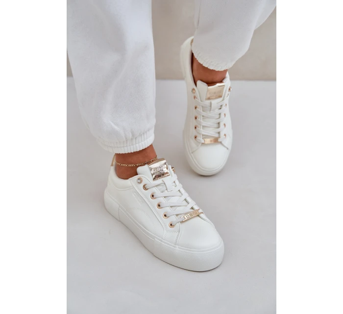 Dámské tenisky Big Star NN274211 Bílé Dámské tenisky Big Star NN274211 Bílé