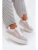 Dámské Tenisky Na Platformě Šedé model 21694948 - Boto Dámské Tenisky Na Platformě Šedé model 21694948 - Boto