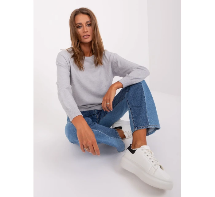 Sweter AT SW model 18895527 jasny szary - FPrice