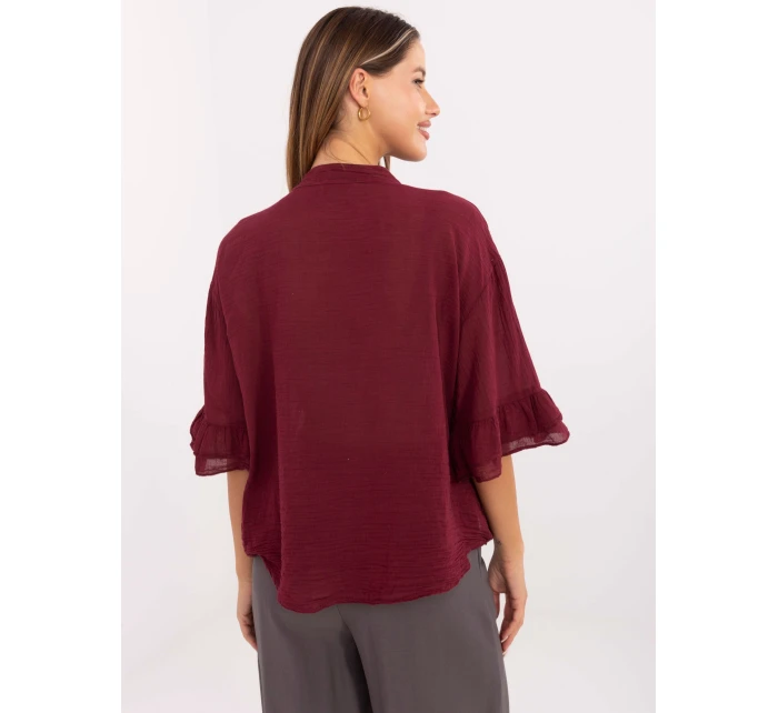 Koszula MI KS model 21219765 bordowy - FPrice