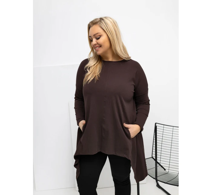 Bluzka RV BZ model 21820160 1.06 ciemny brązowy - FPrice
