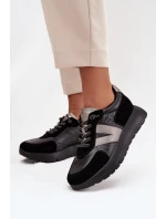 Dámské tenisky na platformě Vinceza – černé Dámské tenisky na platformě Vinceza – černé