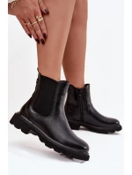 Dámské kotníkové boty – černé Rivelia, zateplené se zipem Dámské kotníkové boty – černé Rivelia, zateplené se zipem