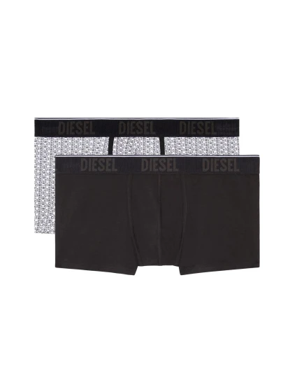 Pánské boxerky 2ks - 00SMKX 0NEAJ E4877 - bílá/černá - Diesel