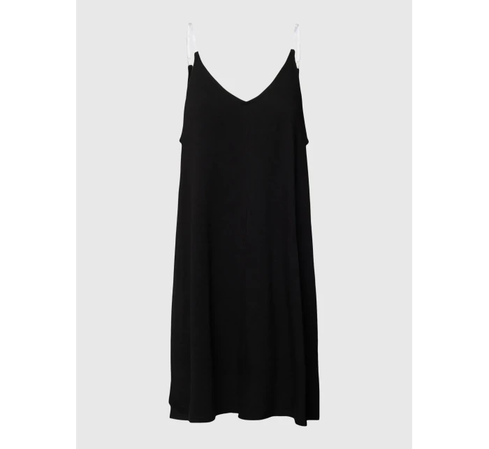 Dámská krátká noční košile s ramínky model 18354425 001 černá - DKNY Dámská krátká noční košile s ramínky model 18354425 001 černá - DKNY