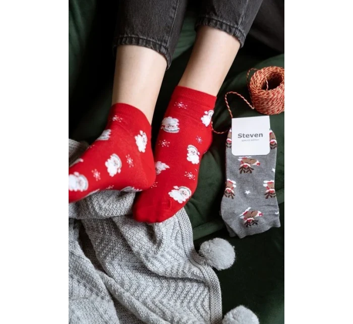 Steven ponožky art.136 Vánoční dámské 35-40 Steven ponožky art.136 Vánoční dámské 35-40