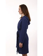 Dámský vaflový župan s kapucí Vestis Saimaa Midnight Sapphire Dámský vaflový župan s kapucí Vestis Saimaa Midnight Sapphire