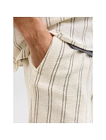 Jack&Jones pánské pruhované šortky JPSTJAIDEN COBA STRIPE JOG SHORTS REG SN 12274413 Antique White Stripes