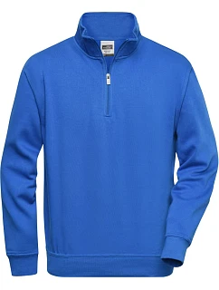 JN Pracovní mikina s 1/4 zipem 02.0 royal model 22529133 - Daiber