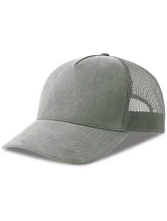 Atlantis Headwear Rapper Suede-S 5 panelová Trucker kšiltovka 33.0261 grey