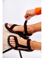 Dámské semišové sportovní sandály Černá model 21588075 - Boto Dámské semišové sportovní sandály Černá model 21588075 - Boto