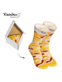 Duhové ponožky 1 pár  ponožek na model 21606673 - ZOOKSY/RAINBOW SOCKS