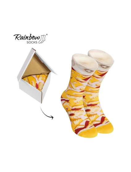 Duhové ponožky 1 pár  ponožek na model 21606673 - ZOOKSY/RAINBOW SOCKS