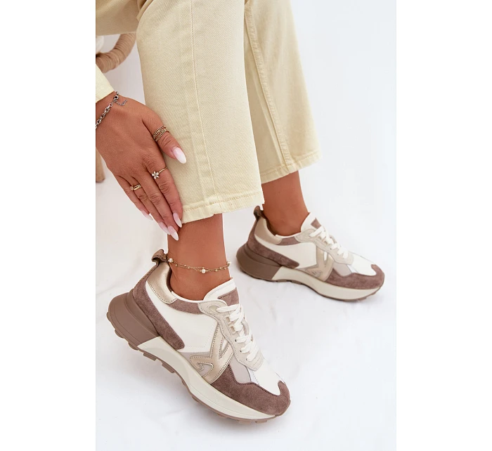 Dámské semišové tenisky Kobbo 66954 béžové Dámské semišové tenisky Kobbo 66954 béžové