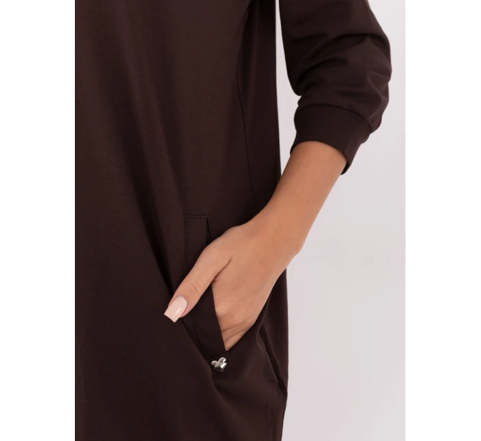 RV šaty SK 7203.35P tmavě hnědé