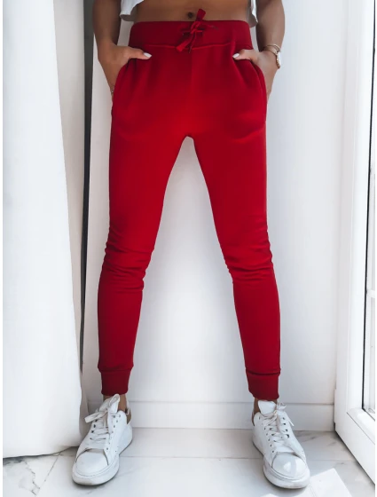 Dámské tepláky FITS červené FashionStreet UY0537z Dámské tepláky FITS červené FashionStreet UY0537z