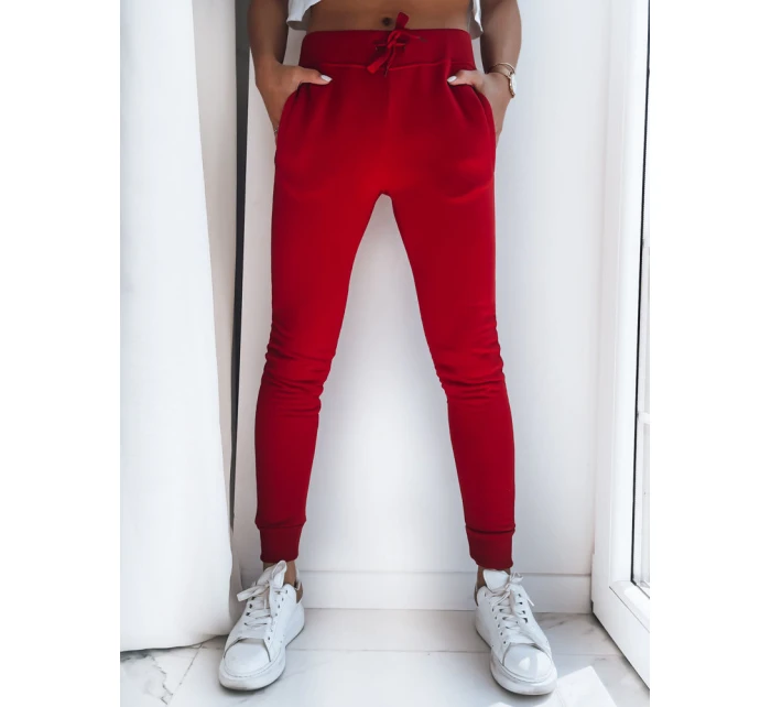 Dámské tepláky FITS červené FashionStreet UY0537z Dámské tepláky FITS červené FashionStreet UY0537z