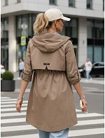 Dámská přechodná bunda parka tmavě béžová Dstreet model 21995970 - FashionStreet