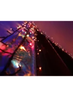 VÁNOČNÍ STROM SVĚTLA SVĚTELNÝ ŘETĚZ 120 VEDL VÍCEBAREVNÝ