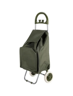 NÁKUPNÍ VOZÍK NA KOLEČKÁCH S RÁMEM 40L ZELENÝ