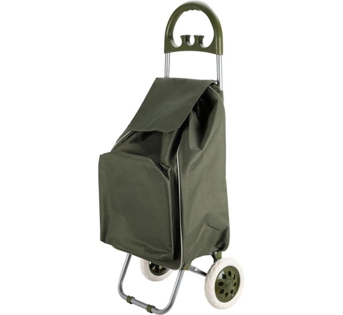 NÁKUPNÍ VOZÍK NA KOLEČKÁCH S RÁMEM 40L ZELENÝ