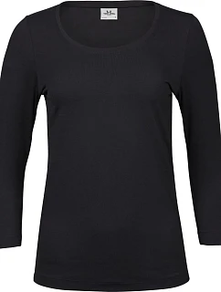 Tee Jays TJ 460 Dámské elastické tričko s 3/4 rukávem 18.0460 black