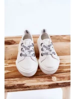 Dětské kožené tenisky BIG STAR model 21594822 Bílé - Big Star Shoes Dětské kožené tenisky BIG STAR model 21594822 Bílé - Big Star Shoes