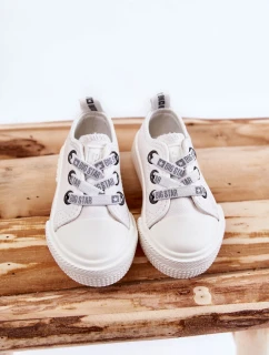 Dětské kožené tenisky BIG STAR model 21594822 Bílé - Big Star Shoes