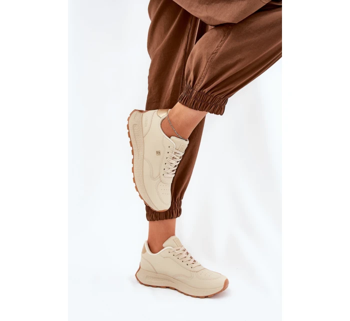 Lehké Sportovní Boty Dámské Big Star model 21690790 HIPOLY SYSTEM Béžové - Big Star Shoes Lehké Sportovní Boty Dámské Big Star model 21690790 HIPOLY SYSTEM Béžové - Big Star Shoes
