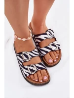 Dámské Pantofle S Přezkami Zebra Oliena Dámské Pantofle S Přezkami Zebra Oliena