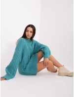 Sweter AT SW  turkusowy model 18909234 - FPrice