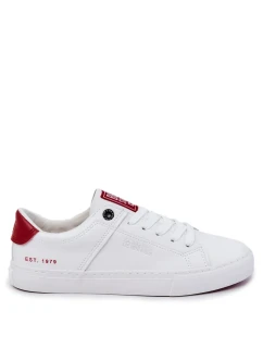 Pánské kožené tenisky Big Star - bílá/červená