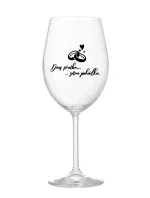 DNES SVATBA, ZÍTRA POHÁDKA - čirá sklenice na víno 350 ml