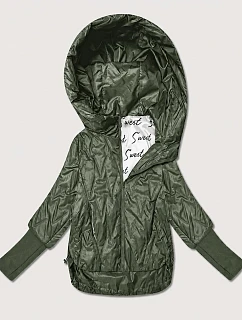 Dámská tenká bunda s manžetami Goodlookin v barvě khaki model 22324743 - S'WEST