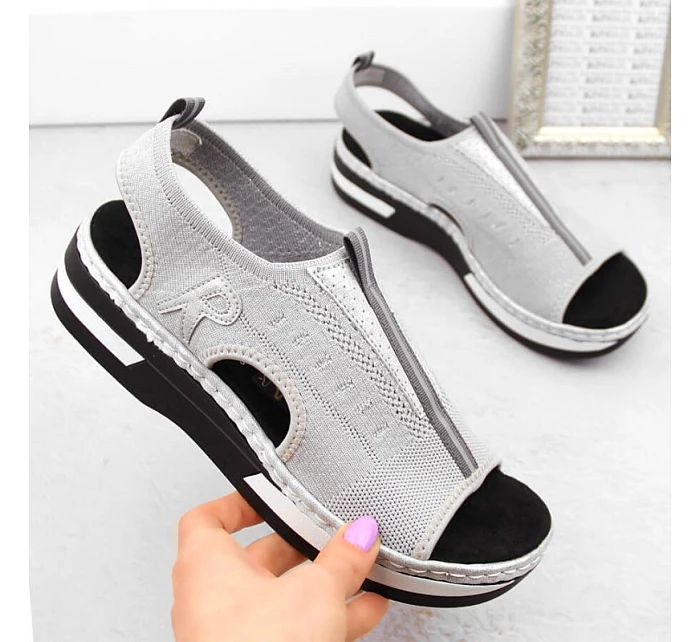Pohodlné nazouvací sandály W model 22050723 - Rieker Pohodlné nazouvací sandály W model 22050723 - Rieker