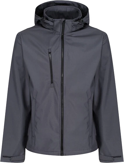 Regatta TRA 701 3-vrstvá softshellová bunda s kapucí "Venturer" 36.A701 seal grey/black Regatta TRA 701 3-vrstvá softshellová bunda s kapucí "Venturer" 36.A701 seal grey/black